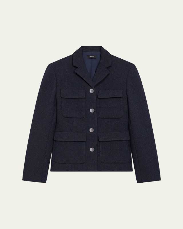 Long-Sleeve Military Jacket